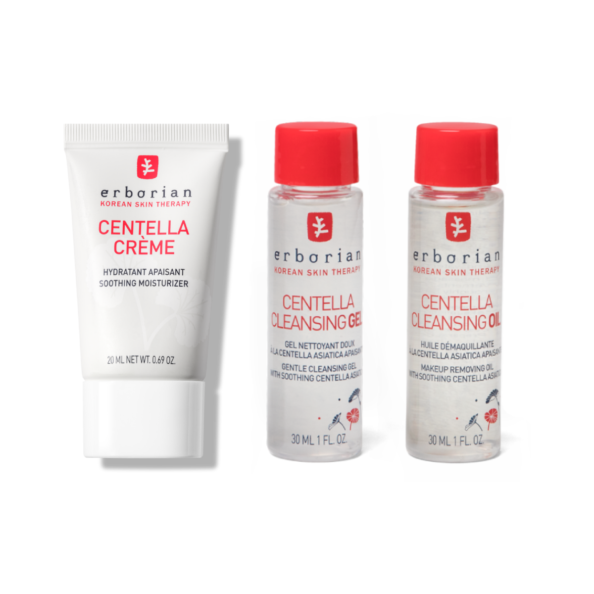 Trio Centella Crème & Double Nettoyage